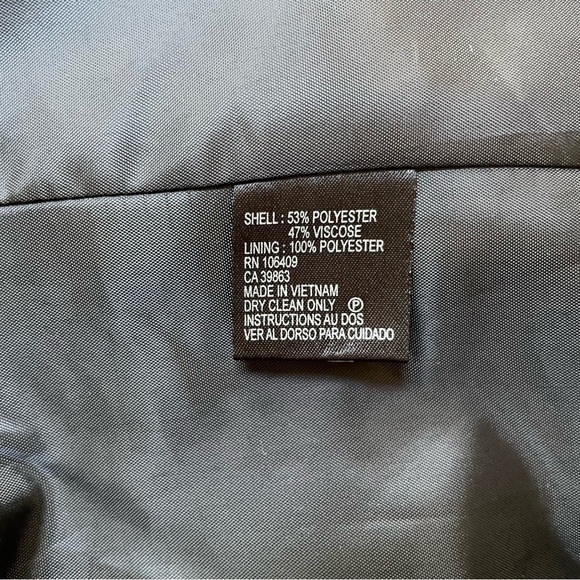 Tahari ASL Black White Textured Button Front Fully Lined Jacket Work Wear Office - Picture 9 of 10